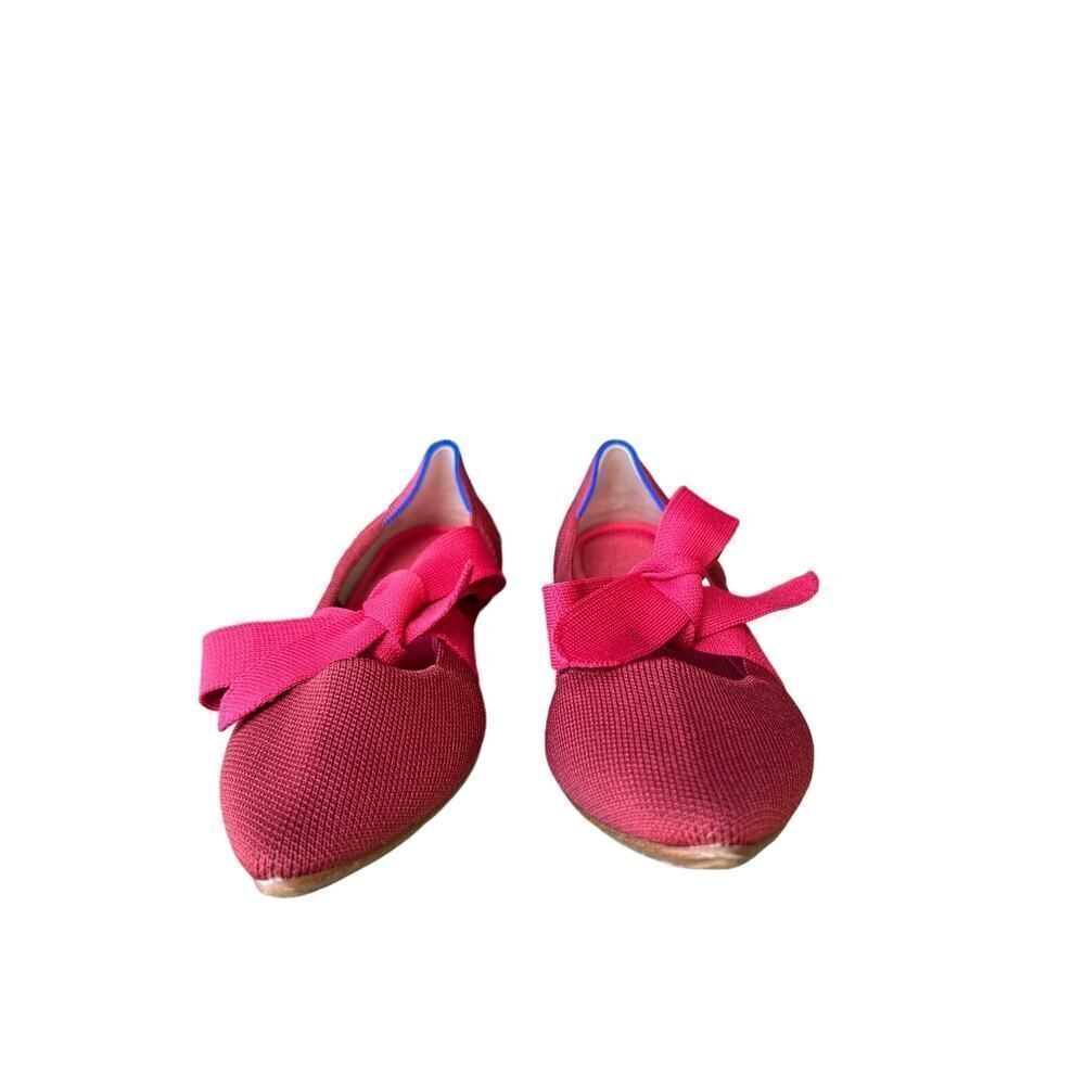 Rothy's Pink Pointed Bow Flats - Picture 4 of 13